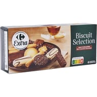 Carrefour extra biscuits assortiment 3 chocolats 200g