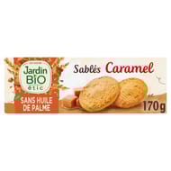 Jardin bio étic sablés caramel au sel de guérande bio 150g