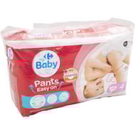 Carrefour baby couches culotte taille 4 8-15 kg x44