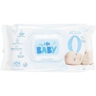 Carrefour baby lingettes à l'eau x 64