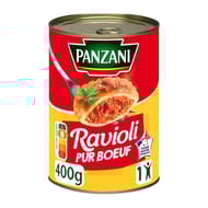 Panzani ravioli pur boeuf francais - plat cuisiné 1 personne 400g