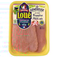 Loué escalopes généreuses de dinde