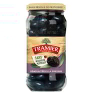 Tramier olives noires à la grecque dénoyautées sans résidus de pesticides 220g