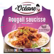 La cuisine d'oceane plat cuisiné rougail saucisses riz créole 300g