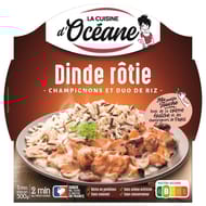 La cuisine d'oceane plat cuisinés dinde rôtie forestière duo de riz 300g