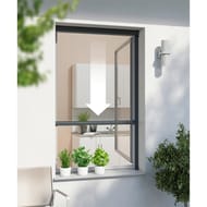 Insect protect enrouleur moustiquaire alu blanc 130 x 160 cm