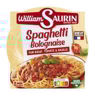 William saurin spaghetti bolognaise pur boeuf tomate et basilic 300g