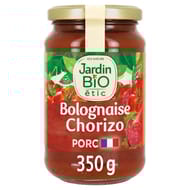 Jardin bio étic sauce bolognaise au chorizo bio 350g