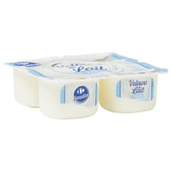Carrefour sensation yaourts velours de lait nature 4x125g