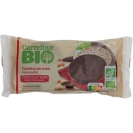 Carrefour bio galette de mais chocolat noir 100g
