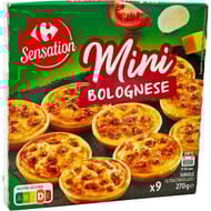 Carrefour sensation mini pizza bolognese 270g