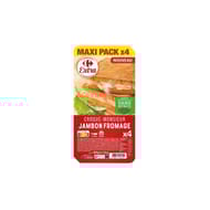 Carrefour extra croque monsieur jambon fromage 400g