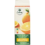 Carrefour Extra pur jus d'orange 100% avec pulpe 2l