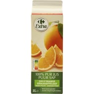 Carrefour Extra pur jus d'orange 100% sans pulpe 2l