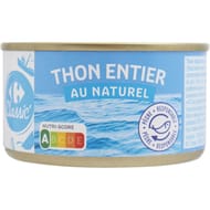 Carrefour classic' thon entier au naturel 93g