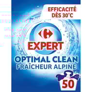Carrefour expert optimal clean lessive poudre fraîcheur alpine 2.5kg