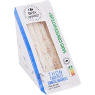 Carrefour bon appétit sandwich thon carottes et tomates marinées 160g