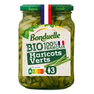 Bonduelle haricots verts bio 100% français 280g