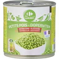 Carrefour classic petits pois extra-fins 265g