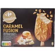 Carrefour sensation 4 bâtonnets caramel fusion 274g