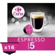 Carrefour extra café capsules espresso x16 - 112g