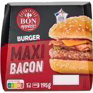 Carrefour bon appétit burger maxi bacon 195g