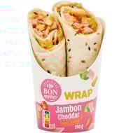 Carrefour bon appétit wrap jambon cheddar 190g
