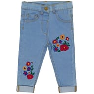 Pantalon denim fille DENIM BLEACH 24MOIS