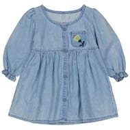 Robe denim manches longues fille DENIM BLEACH 24MOIS