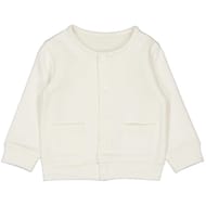 Gilet molleton manches longues fille ECRU 24MOIS