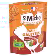 St Michel les mini galettes tomate herbes de provence 100g