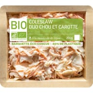 Coleslaw : duo chou et carotte - bio à la moutarde de Dijon 200g