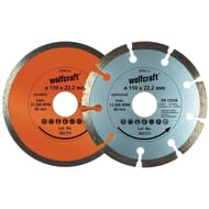 Wolfcraft 2 disques diamant à tronçonner   110 mm alésage :   22,2 mm