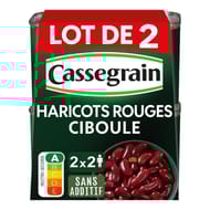 Cassegrain haricots rouges, touche de ciboule & cumin 1/2x2 500g