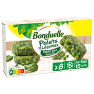Bonduelle palets pois et épinards 380g