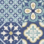 Adhésif carreaux  cassablue 45 cm x 2 mètres