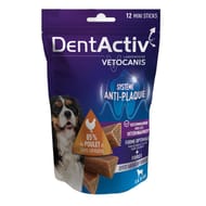 Vetocanis dentactiv 12 mini sticks poulet chien  - 86g