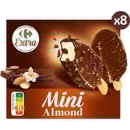 Carrefour extra 8 mini bâtonnets amande 237g