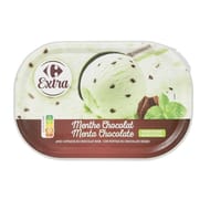 Carrefour extra glace menthe chocolat bac 500g