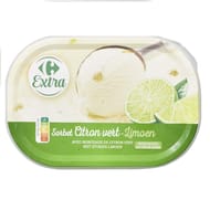 Carrefour extra sorbet citron vert 550g