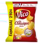 Vico chips la classiques nature format familial 270g