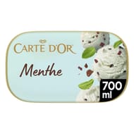 Carte d'or crème glacée menthe avec morceaux de chocolat 700ml 382g