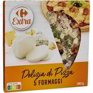 Carrefour extra pizza 5 formages 380g