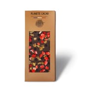 Planète cacao tablette noir fruits rouges et abricots 80g