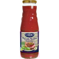 Cirio pulpe de tomate basilic bouteille 680g