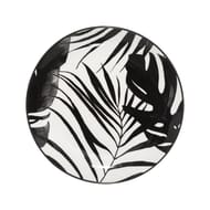 Assiette dessert palme noir 19 cm