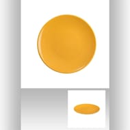 Assiette dessert colorama jaune 21 cm