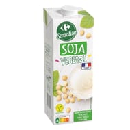 Carrefour coeur de marché boisson soja végétal brique 1l