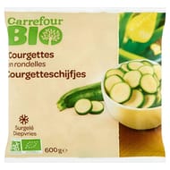 Carrefour bio courgettes bio en rondelles 600g