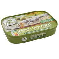 Carrefour extra sardines à l'huile d'olive sans arêtes 100g